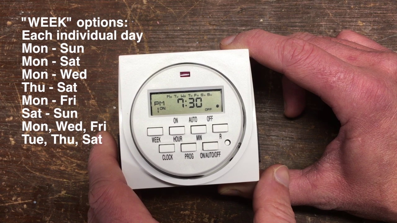 Video How To Set Electric Timer